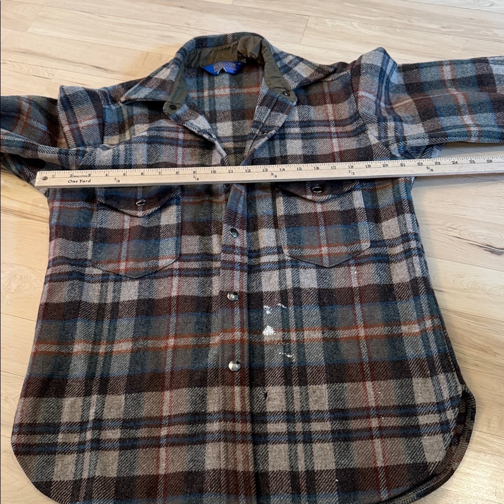 Vtg Pendleton Wool Cruiser Jacket Shacket-Plaid F… - image 5